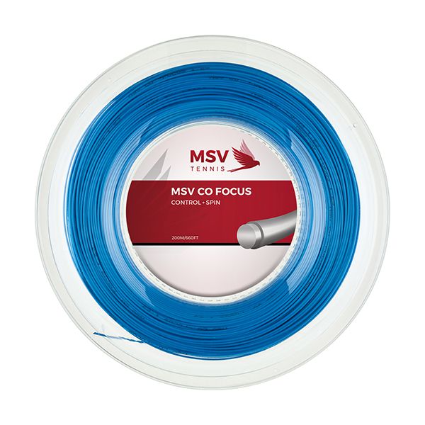 MSV Co Focus Tennis String 200m 1,23mm sky blue